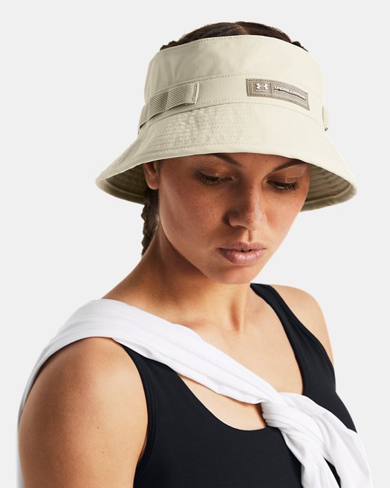 Women's UA Open Top Bucket Hat in Brown image number 2